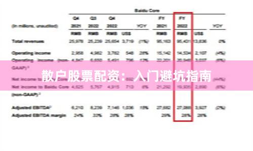 散户股票配资：入门避坑指南